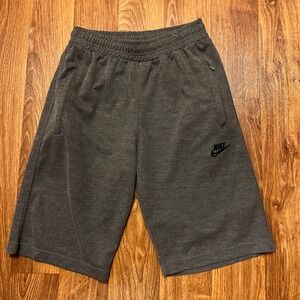 Nike‎ Sportswear Athletic Shorts Men XL Charcoal Grey Textured Mesh